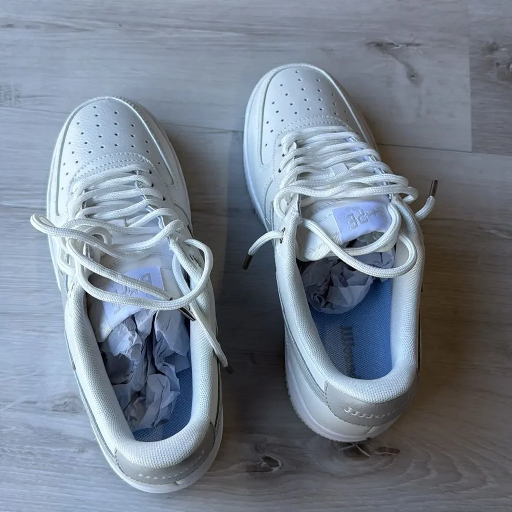 BAPE JJJJound x‎ Wmns Bapesta 'White' SHOES WHITE SIZE 8.5 NEW WITH BOX